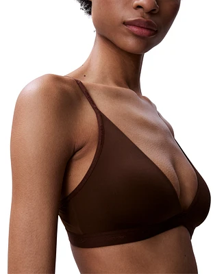 Calvin Klein Women's Form To Body Lightly Lined Triangle Bralette QF6758