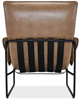 Briannie Leather Accent Chair, Exclusively at Macy's