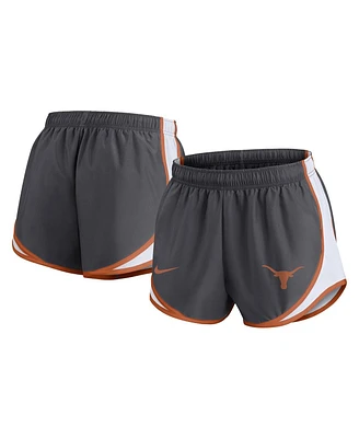 Nike Women's Charcoal Texas Longhorns Spring Break Tempo Performance Shorts
