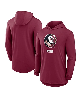 Nike Men's Garnet Florida State Seminoles Lightweight Performance Long Sleeve Hoodie T-Shirt