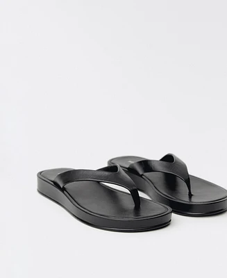 Mango Women's Leather Straps Sandals
