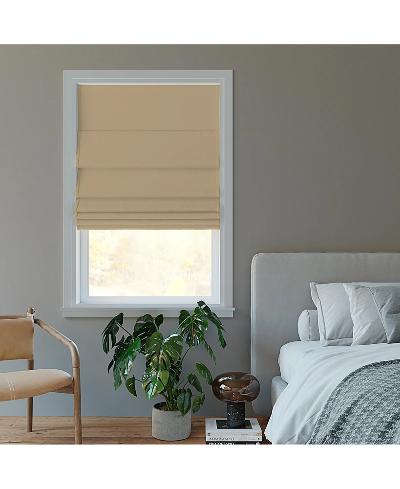 Morin Velvet 100% Blackout Cordless Roman Shade