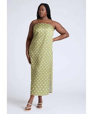 Eloquii Women's Satin Column Dress
