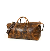 20 Inch Eclipse Leather Duffle Bag with Leather Wallet