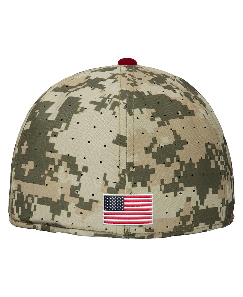 Nike Men's Digital Camo Washington State Cougars On-Field Baseball Performance Fitted Hat