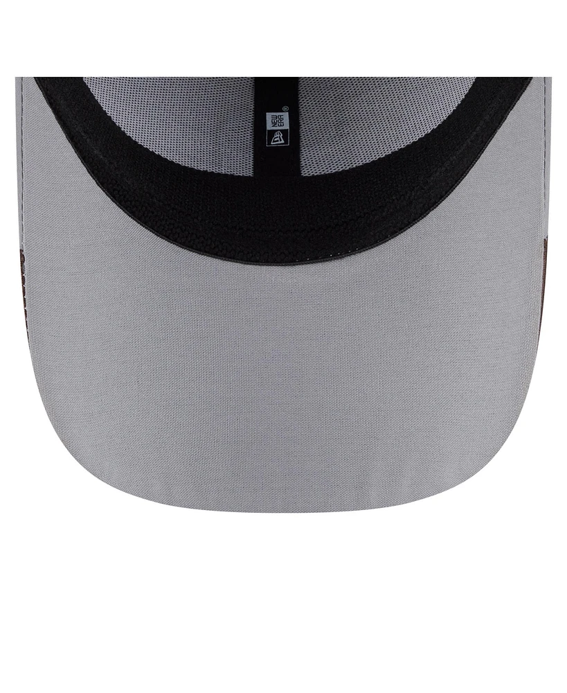 New Era Men's Gray San Diego Padres Linear 39Thirty Flex-Fit Hat