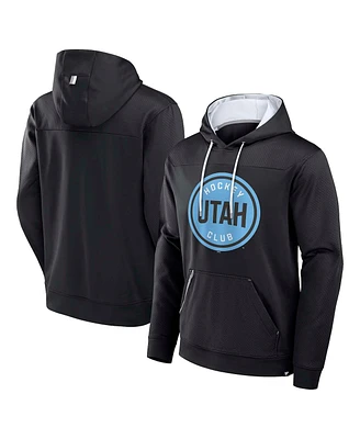 Fanatics Men's Black Utah Hockey Club Defender Pullover Hoodie