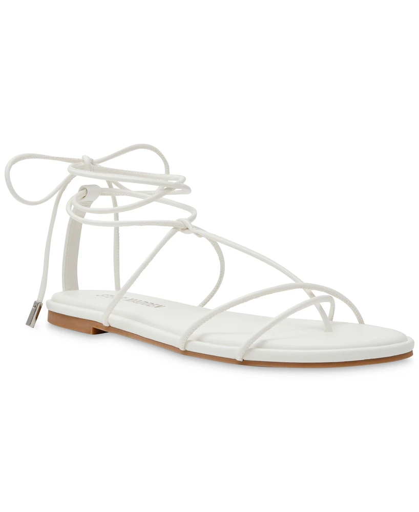 Steve Madden Women's Myrtle Lace-Up Flat Sandals