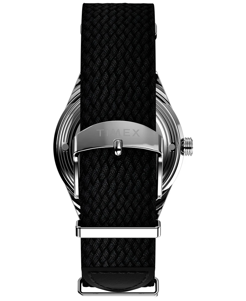 Timex Men's Mechanical Automatic Black Nylon Strap Watch, 38mm