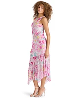 Steve Madden Women's Lanetta Asymmetric-Hem Midi Dress