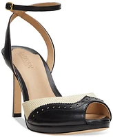 Lauren Ralph Women's Kyla Wingtip Dress Sandals
