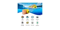 myFirst Camera 2 () Kids Action Camera with IPX8 Waterproof & Shockproof Case, 1080p Video 8MP Photo, Tripod Mount, Action Camera for Swimming