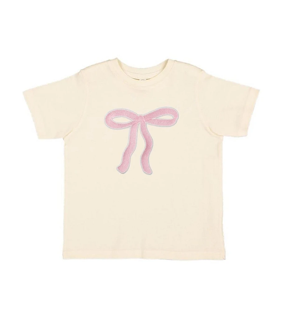 Sweet Wink Big Girls Coquette Bow Patch Short Sleeve T-Shirt