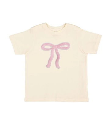 Sweet Wink Big Girls Coquette Bow Patch Short Sleeve T-Shirt