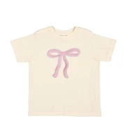 Sweet Wink Big Girls Coquette Bow Patch Short Sleeve T-Shirt
