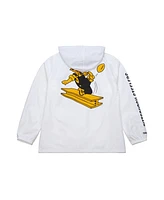 Mitchell & Ness Men's White Pittsburgh Steelers Vintage Logo Coaches Full-Snap Hoodie Jacket