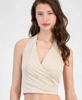 Guess Women's Kenzie Crossover Halter-Neck Top