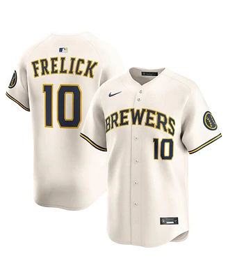 Nike Men's Sal Frelick Cream Milwaukee Brewers Home Limited Player Jersey