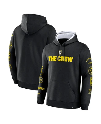 Fanatics Men's Black Columbus Crew Penalty Kick Legacy Pullover Hoodie