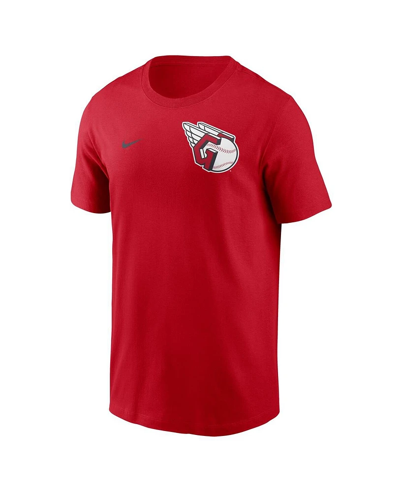 Nike Men's Red Cleveland Guardians 2-Hit T-Shirt
