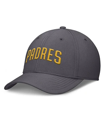 Nike Men's Gray San Diego Padres Swoosh Performance Flex Hat