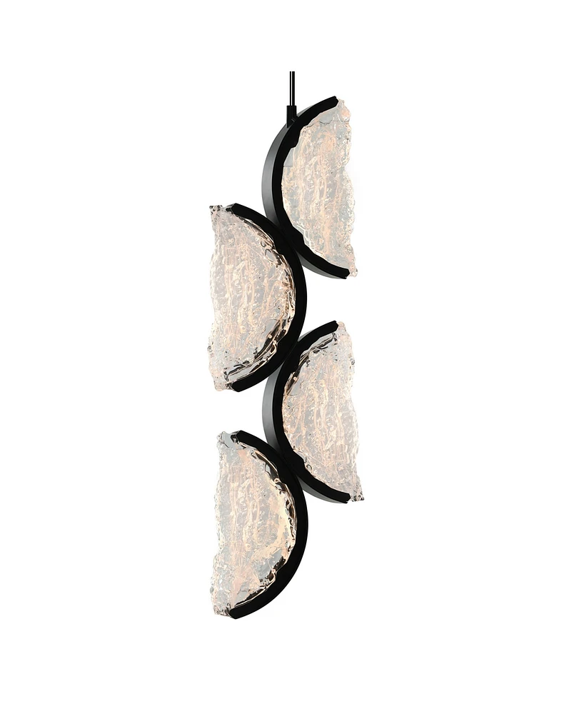 Cwi Lighting 30" Metal Moon Integrated Led Mini Pendant