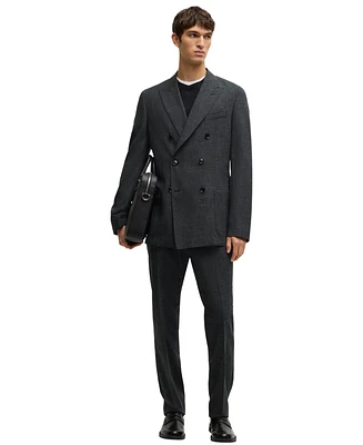 Boss by Hugo Boss Men's Patterned Slim-Fit Suit