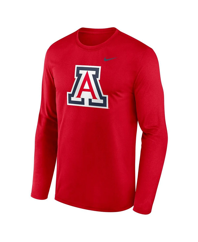 Nike Men's Red Arizona Wildcats Primetime Primary Legend Long Sleeve T-Shirt