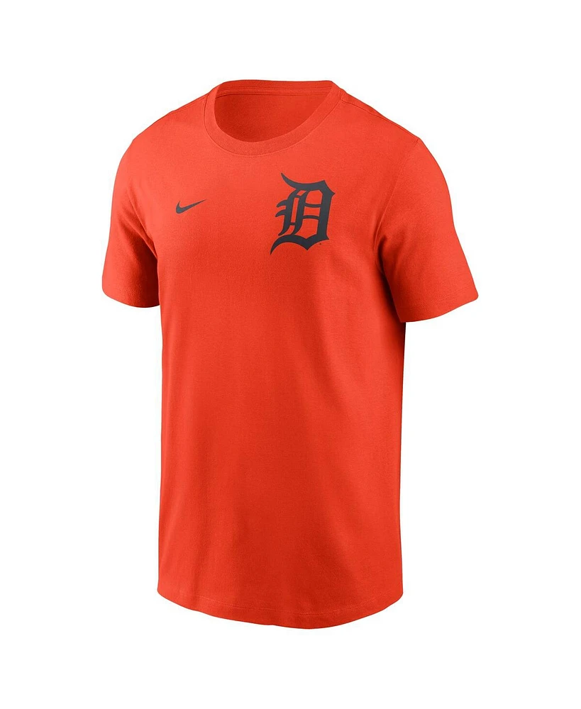 Nike Men's Orange Detroit Tigers 2-Hit T-Shirt