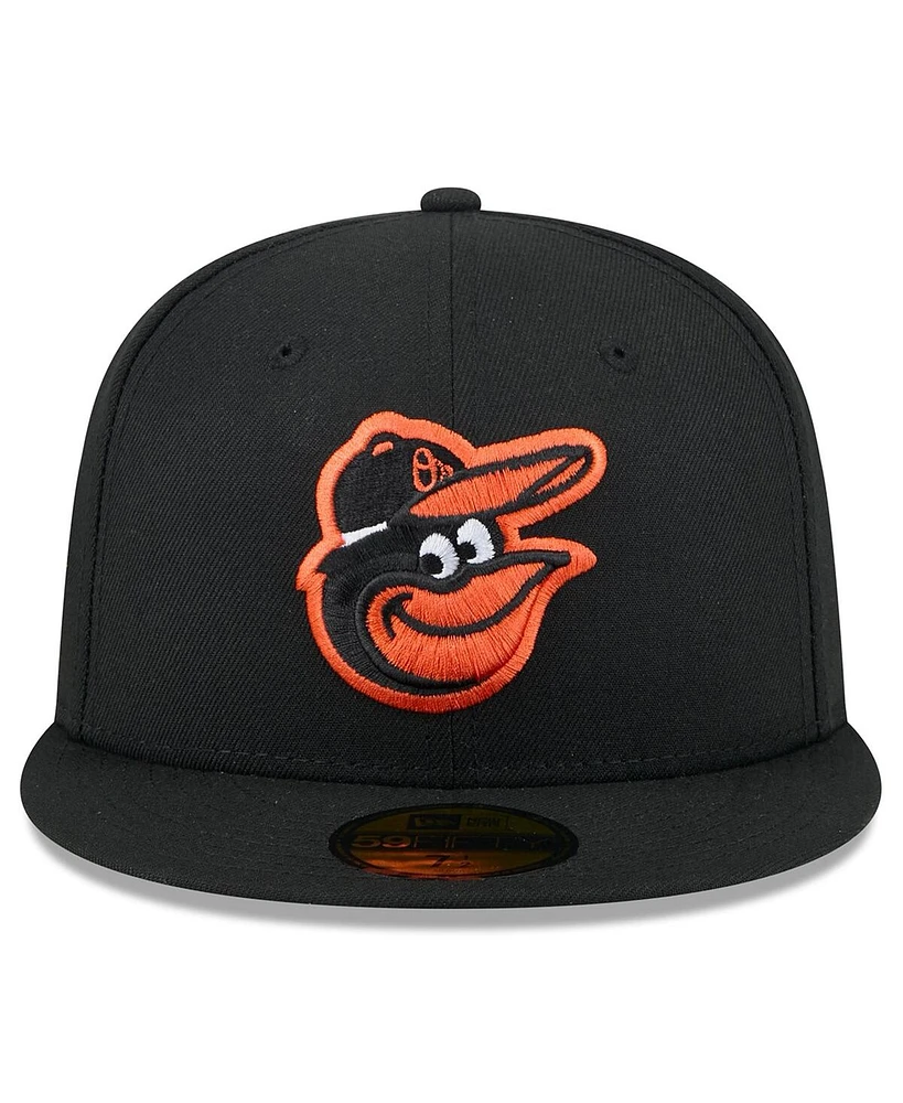 New Era Men's Black Baltimore Orioles 2025 Jackie Robinson Day 59FIFTY Fitted Hat