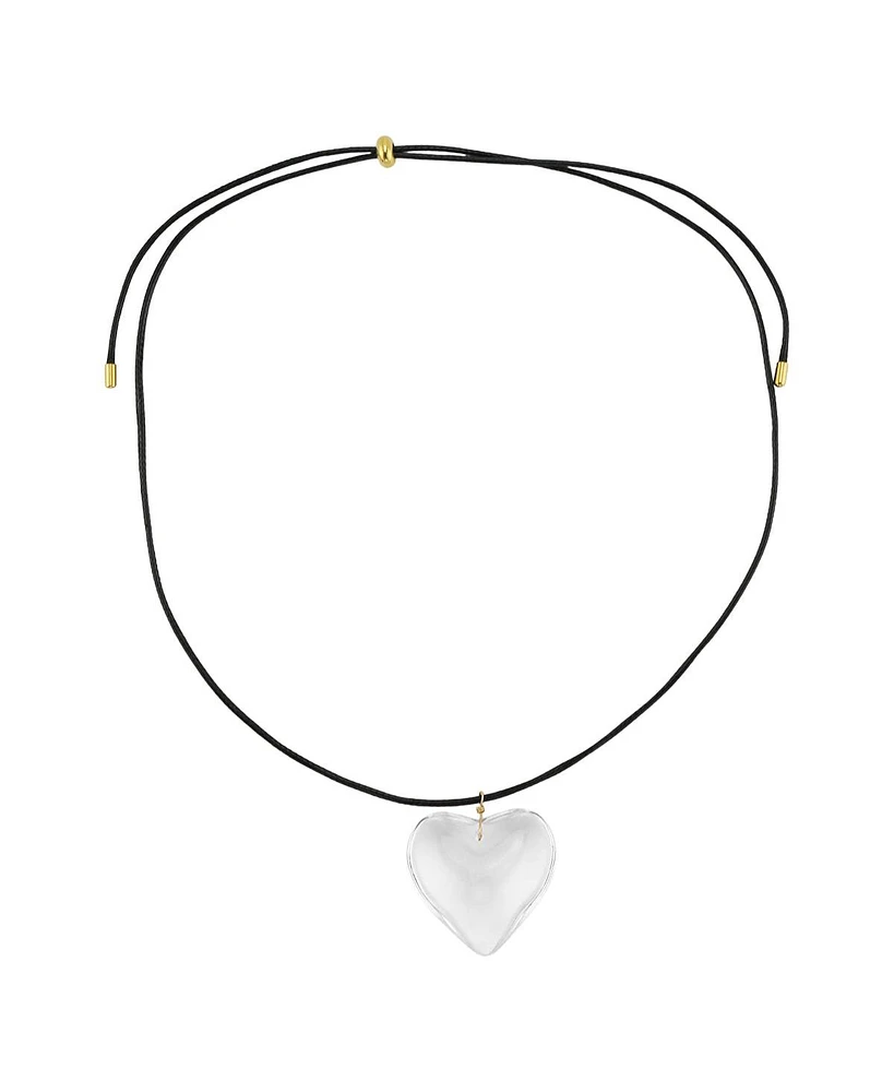 Glass Heart Necklace