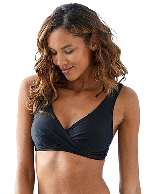 Lascana Women's Wrap-Look Triangle Bikini Swimsuit Top Bra Sizing