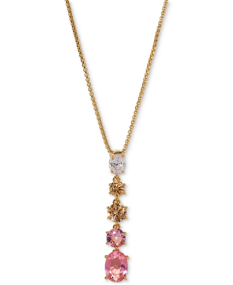 Eliot Danori Stone Lariat Necklace, 16" + 2" extender, Exclusively at Macy's