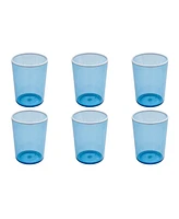 Abode Homewares Contrast Stemless Glasses, Set of 6