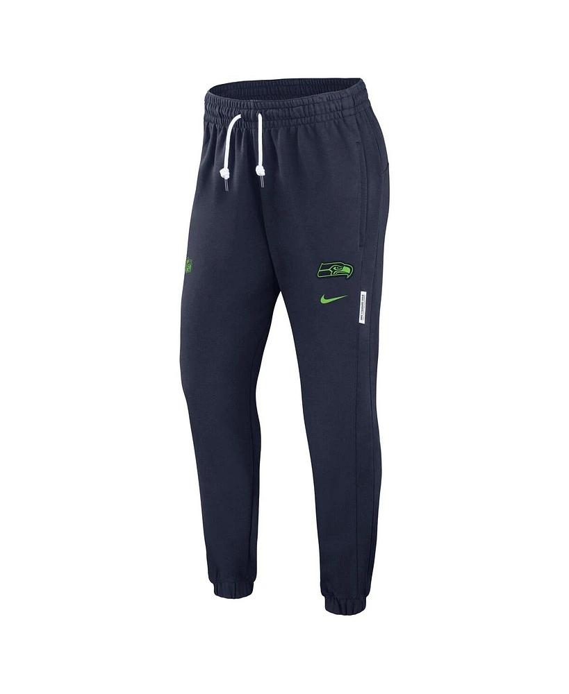 Nike Women's College Navy Seattle Seahawks Sideline Performance Jogger Pants