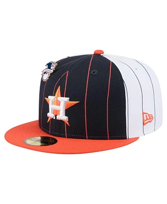 New Era Men's Navy Houston Astros Pinstripe 59FIFTY Hat