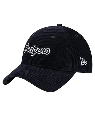 New Era Women's Dark Blue Los Angeles Dodgers Corduroy 9TWENTY Adjustable Hat