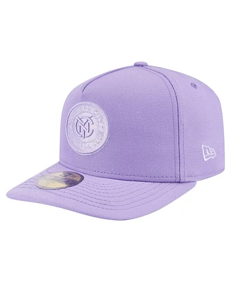 New Era Men's Purple York City Fc Color Pack A-Frame 59FIFTY Fitted Hat