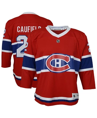 Outerstuff Big Boys and Girls Cole Caufield Red Montreal Canadiens Home Replica Player Jersey