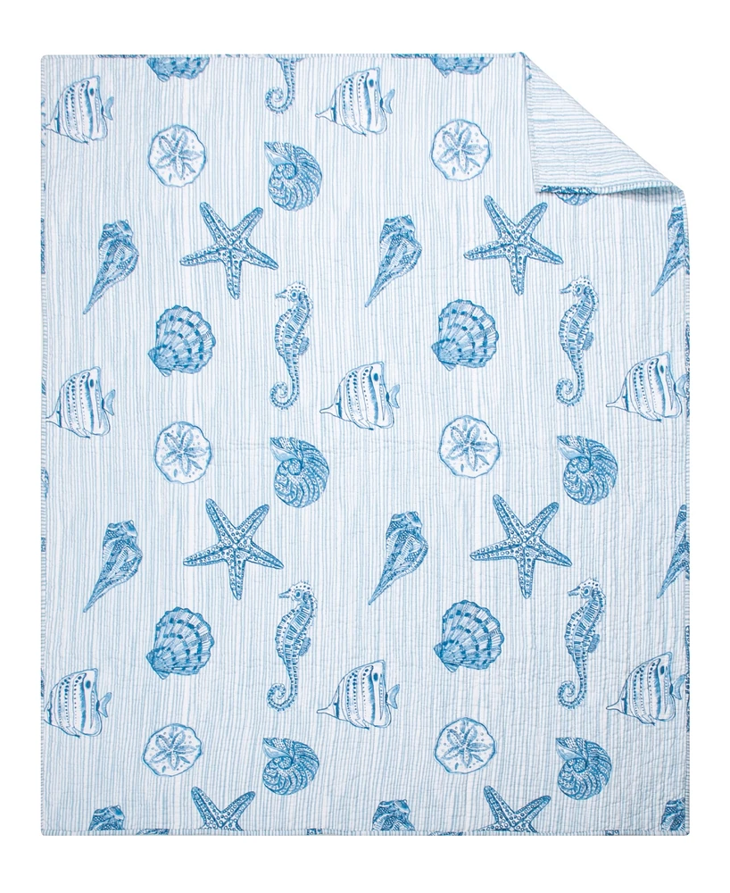Levtex Sandy Cove Reversible Quilted Throw, 50" x 60"