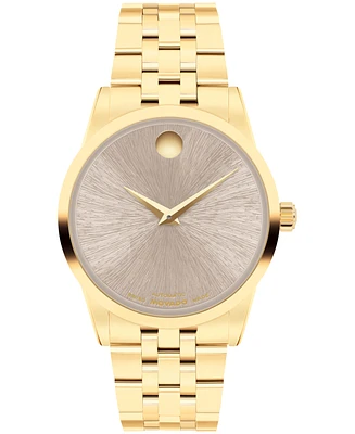 Movado Women's Museum Classic Swiss Automatic Yellow Pvd Watch, 33mm