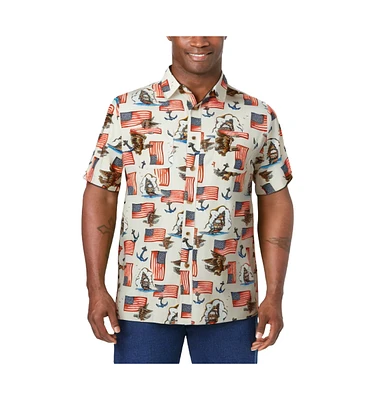 KingSize Men's Short Sleeve American Sport Shirt