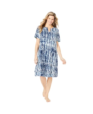 Dreams & Co. Women's Reversible Gauze Lounger