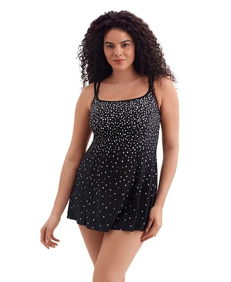 Longitude by Mimi Flamingo Sprinkles Princess Seam Swimdress