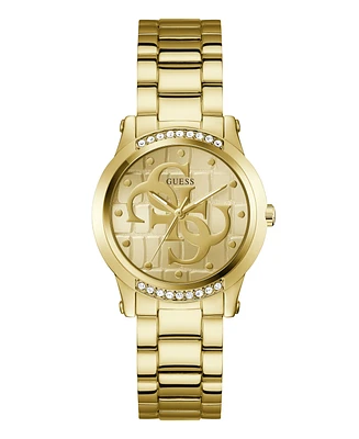 Guess Women's Analog Gold-Tone Stainless Steel Watch, 36mm