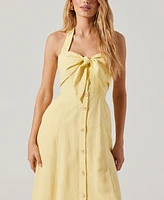 Astr the Label Women's Katherine Tie-Front Midi Dress