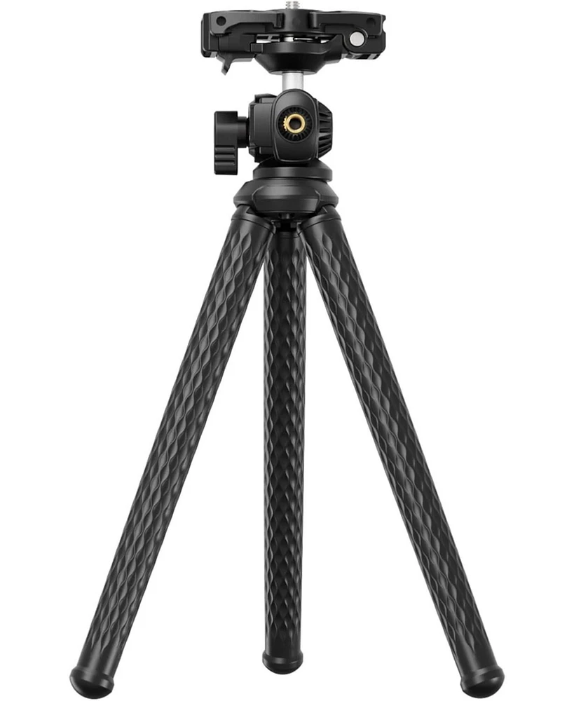 Neewer Flexible Tripod with Remote, Mini Camera Phone Tripod Stand Vlog Selfie Stick with Phone Holder & Action Camera Adapter Compatible with GoPro I