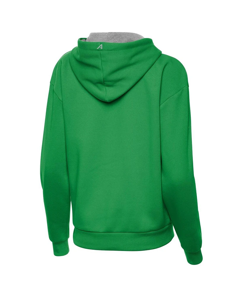 Antigua Women's Kelly Green Pittsburgh Steelers St. Patrick's Day Victory Pullover Hoodie