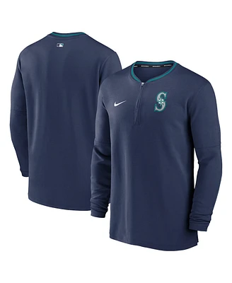 Nike Men's Navy Seattle Mariners Authentic Collection Performance Half-Zip Top