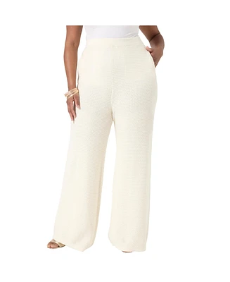 June + Vie Women's Knitted Sweater Pants